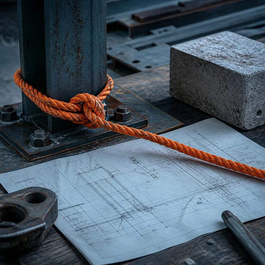 Détail technique sur un site de travaux